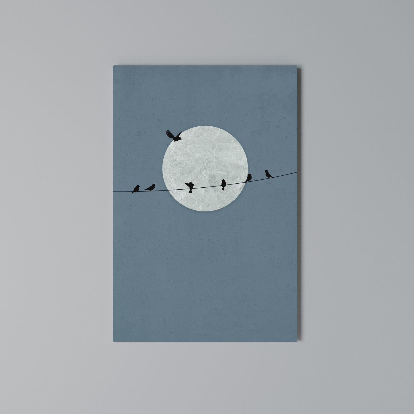 MOONLIT REST Stampa su Tela Verticale
