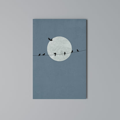MOONLIT REST Stampa su Tela Verticale