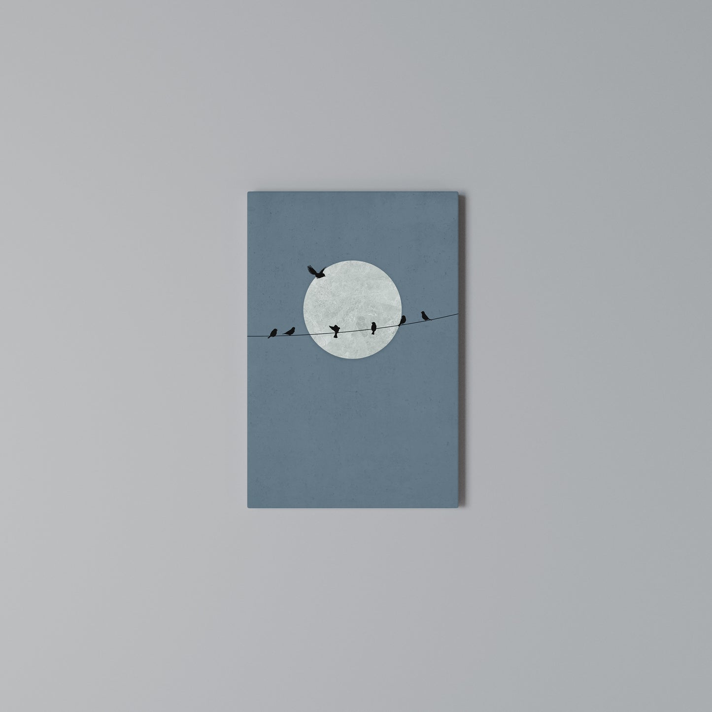 MOONLIT REST Stampa su Tela Verticale