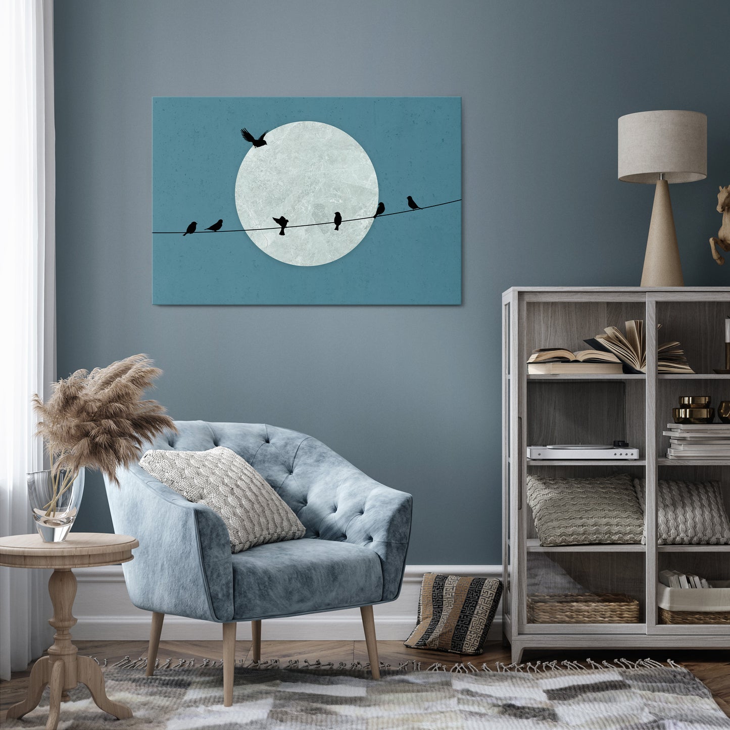 MOONLIT REST Stampa su tela orizzontale
