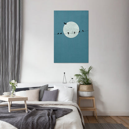 MOONLIT REST Stampa su tela verticale