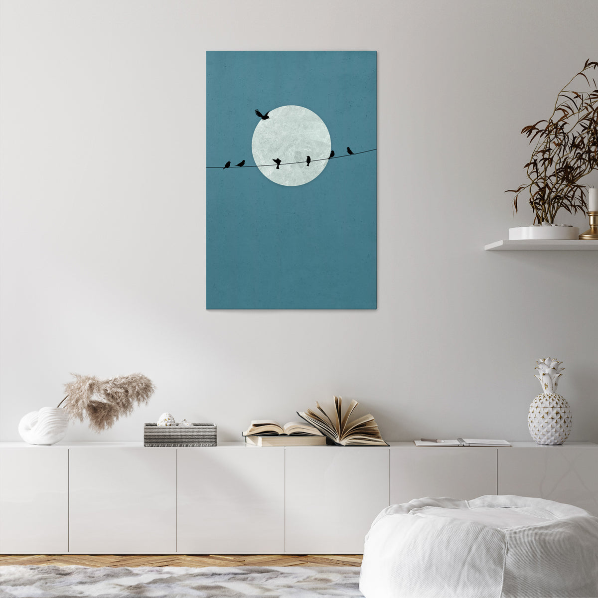 MOONLIT REST Stampa su tela verticale
