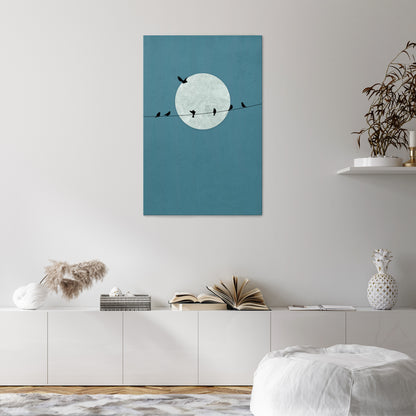 MOONLIT REST Stampa su tela verticale