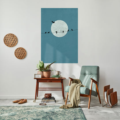 MOONLIGHT REST Poster verticale staccabile e attaccabile