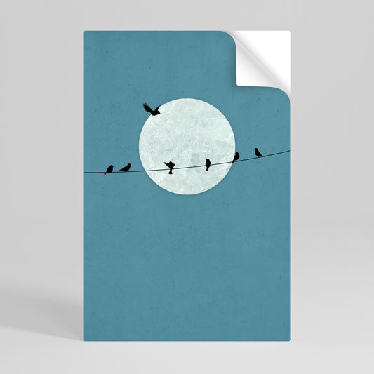 MOONLIGHT REST Poster verticale staccabile e attaccabile