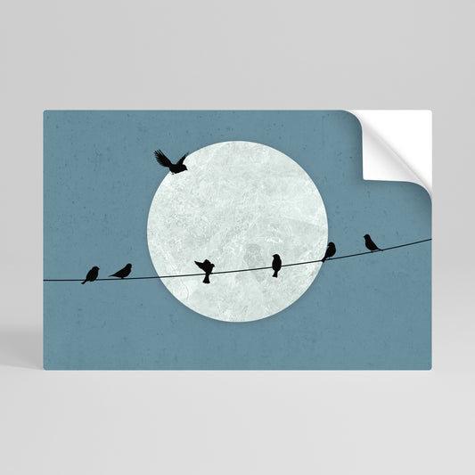 MOONLIGHT REST Poster orizzontale staccabile e attaccabile