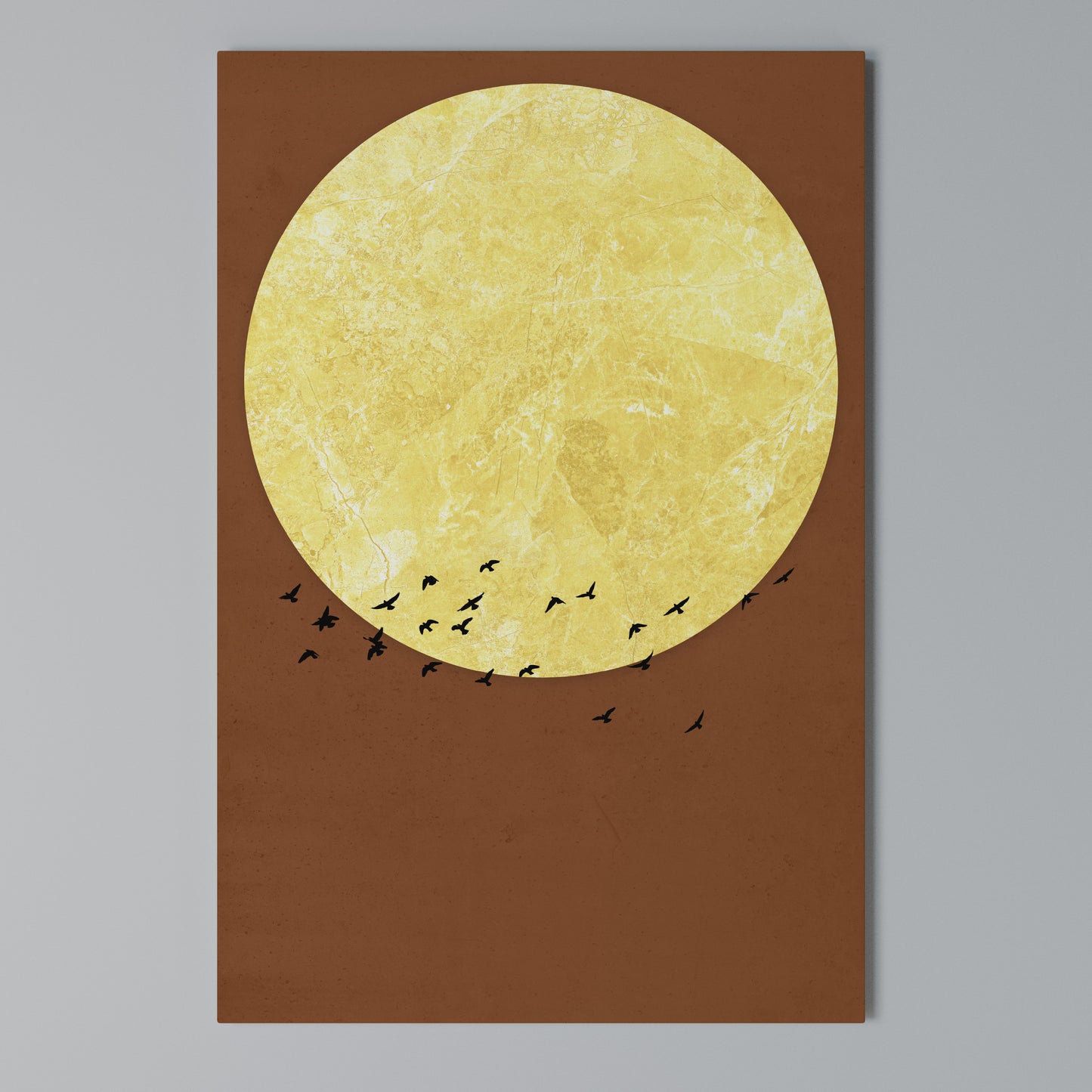 MOONLIT MIGRATION Stampa su Tela Verticale