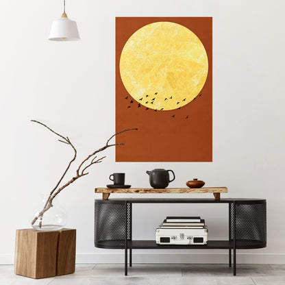 MOONLIGHT MIGRATION Poster verticale staccabile e attaccabile