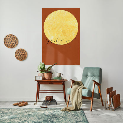MOONLIGHT MIGRATION Poster verticale staccabile e attaccabile