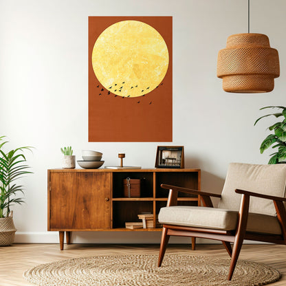 MOONLIGHT MIGRATION Poster verticale staccabile e attaccabile