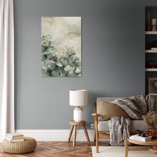 ELEGANT LEAF BALLET Vertical Canvas Print