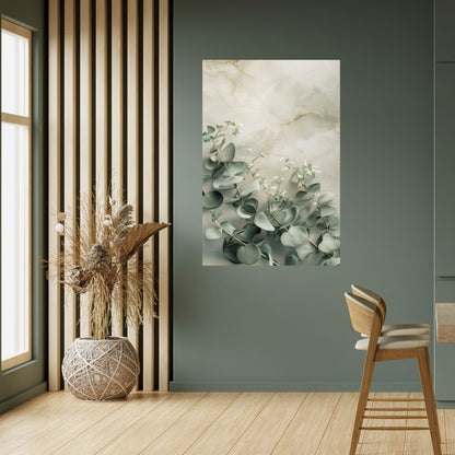 ELEGANTE BALLET DI FOGLIE Poster verticale staccabile e attaccabile