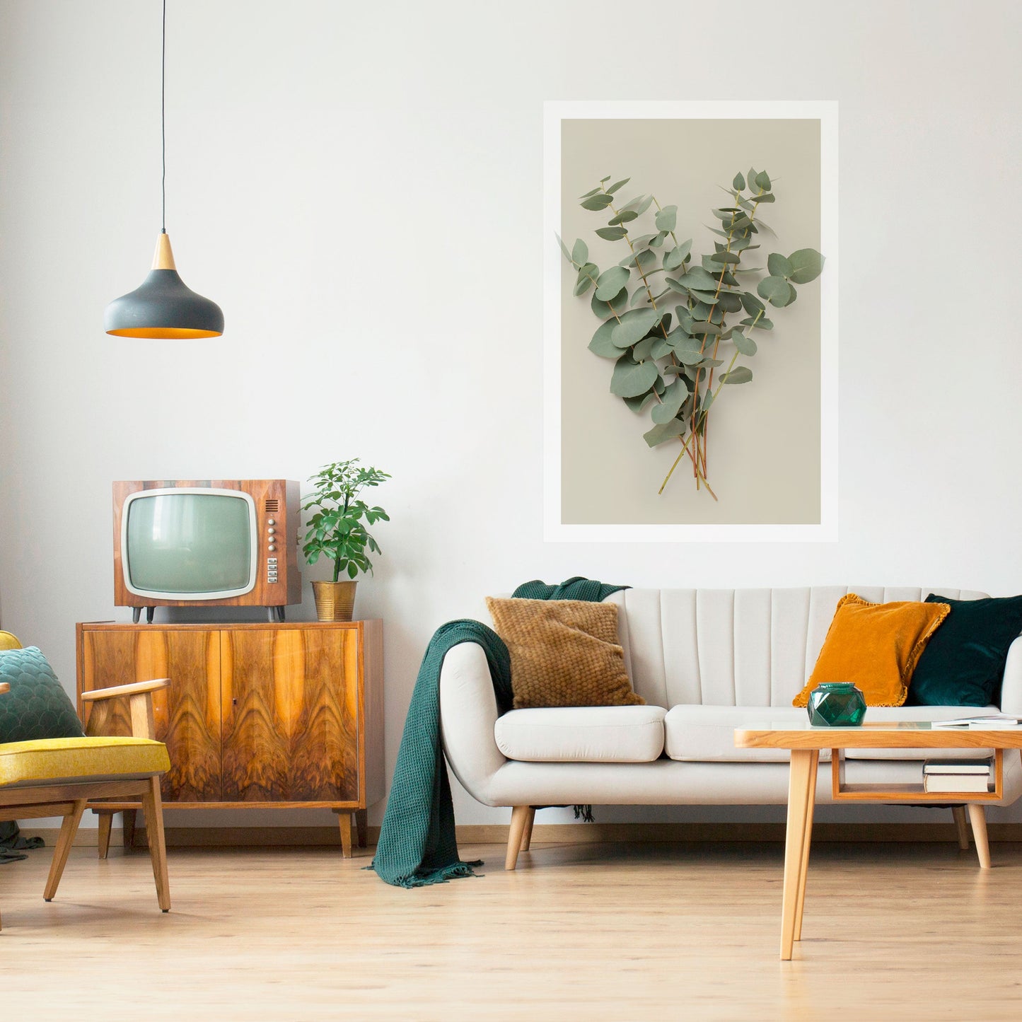 FANTASIE DI FOGLIAME Poster verticale staccabile e attaccabile