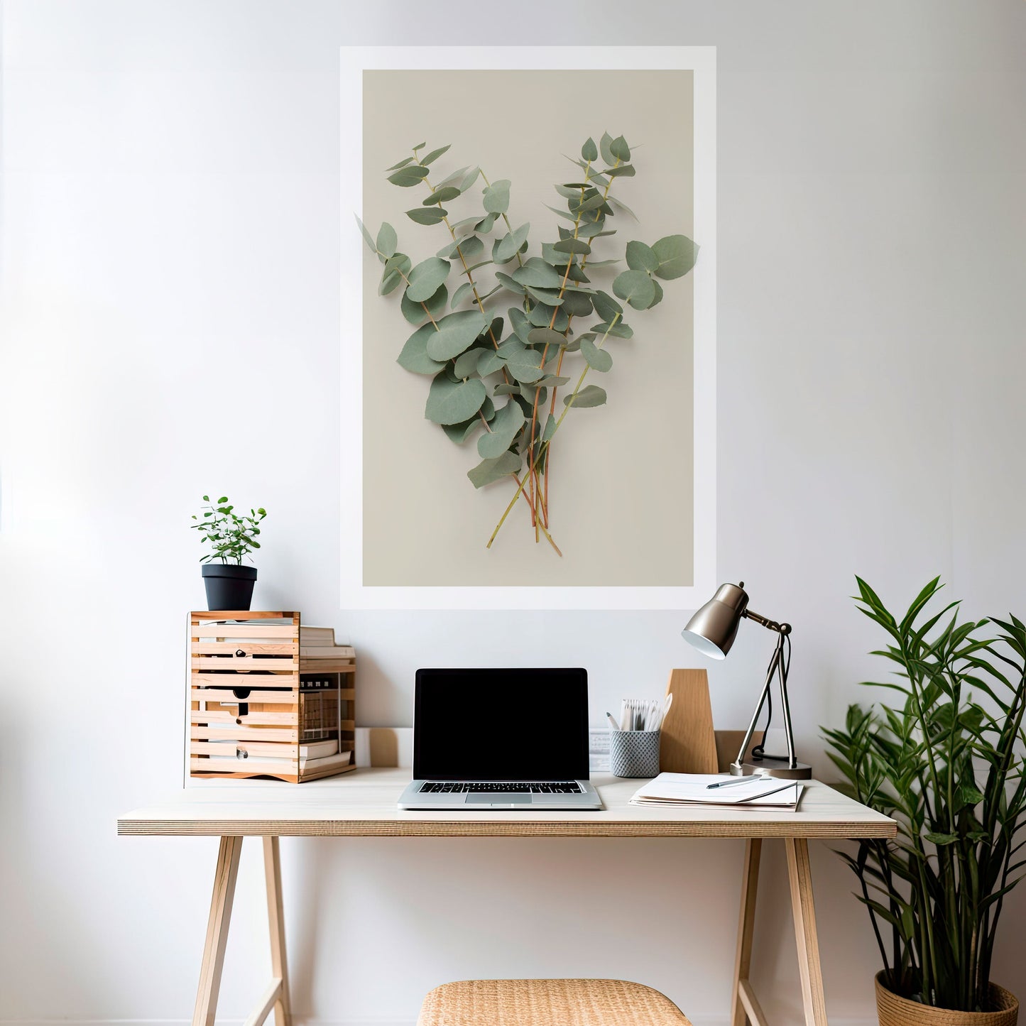 FANTASIE DI FOGLIAME Poster verticale staccabile e attaccabile