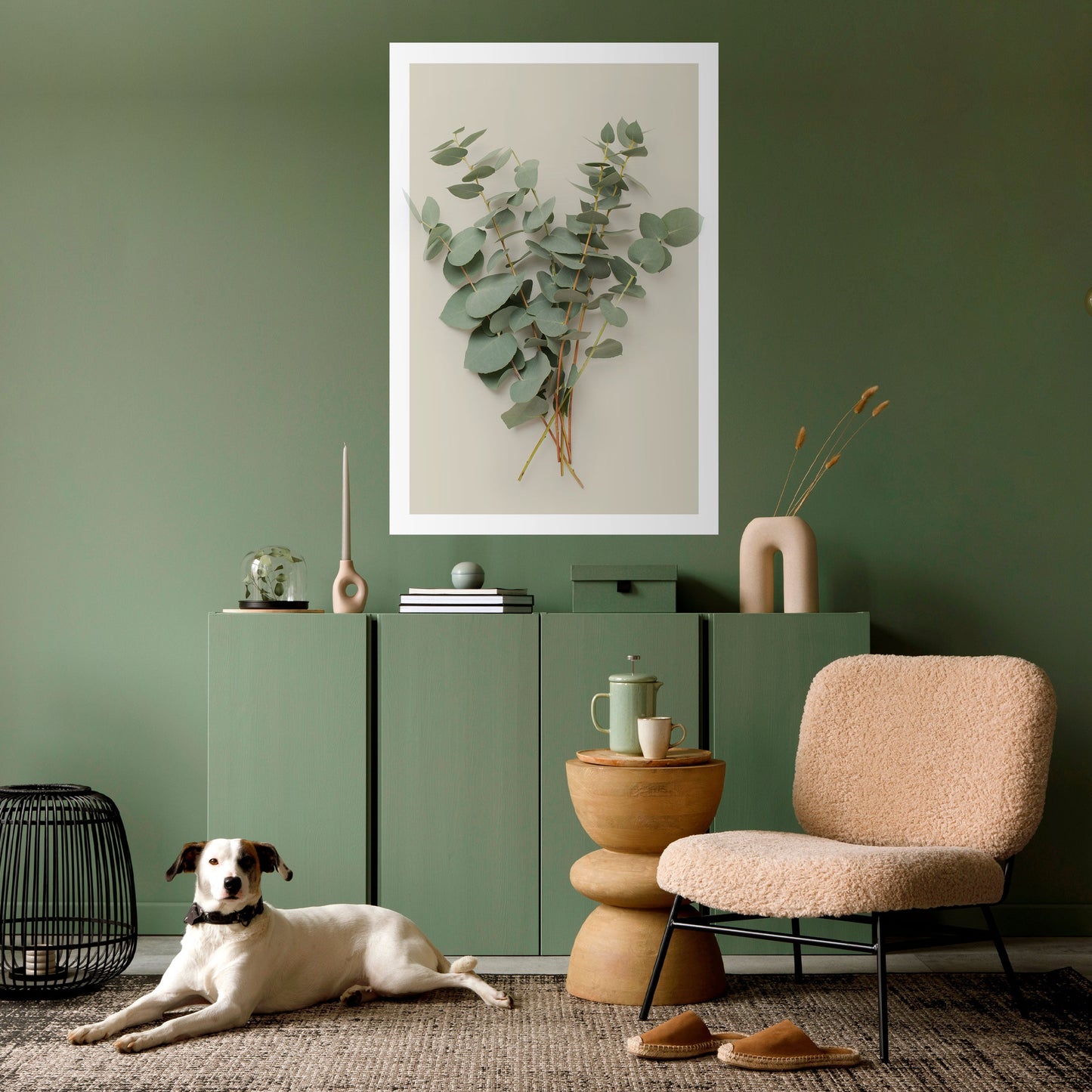 FANTASIE DI FOGLIAME Poster verticale staccabile e attaccabile