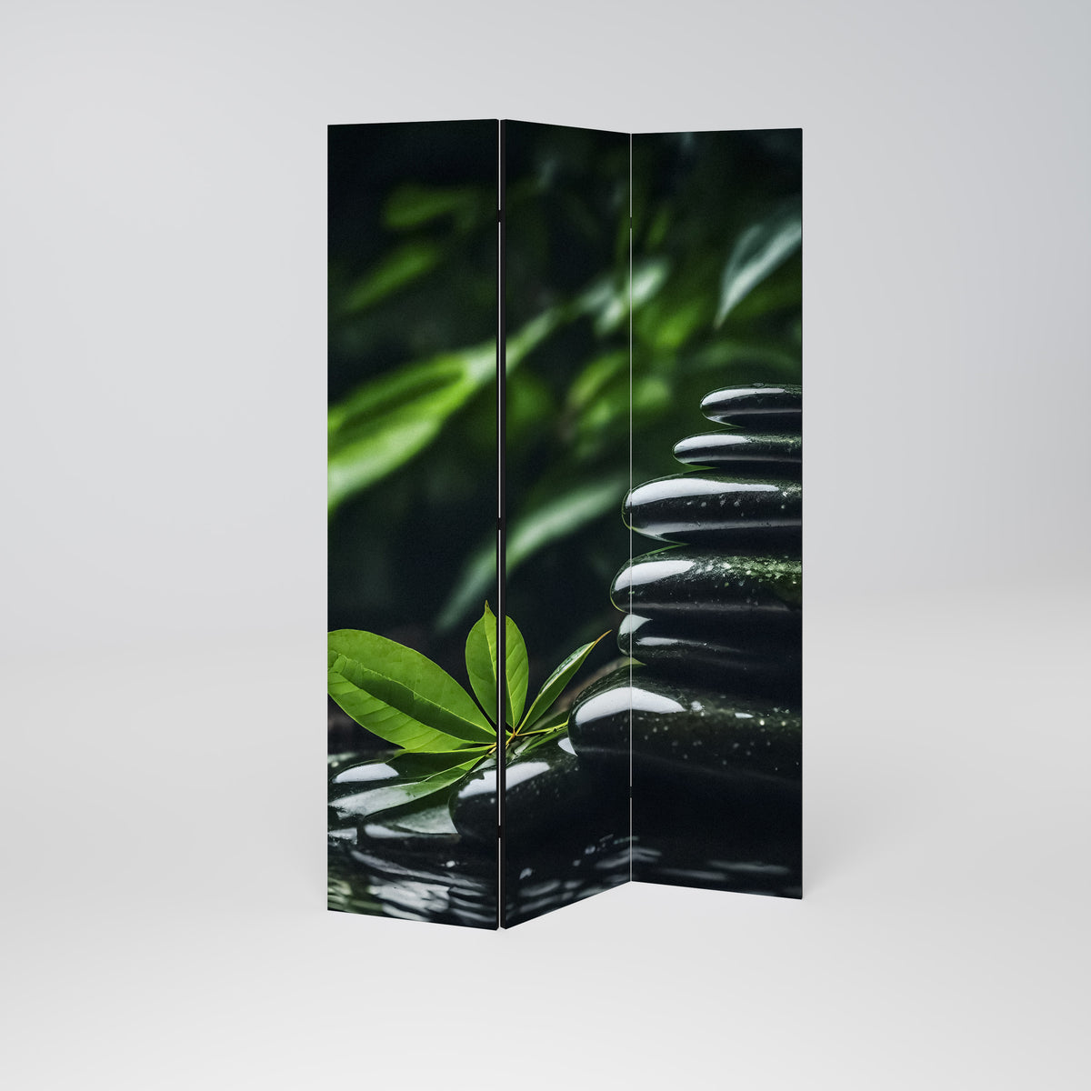 HARMONY STONES Paravento Decorativo a 3 Pannelli