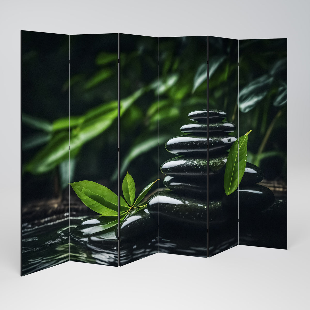HARMONY STONES Paravento Decorativo a 6 Pannelli