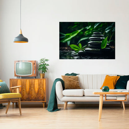 HARMONY STONES Poster orizzontale staccabile e attaccabile