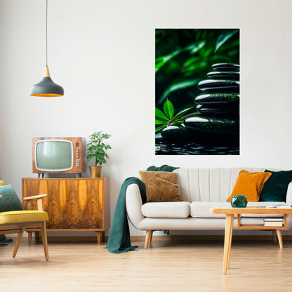 HARMONY STONES Poster verticale staccabile e attaccabile