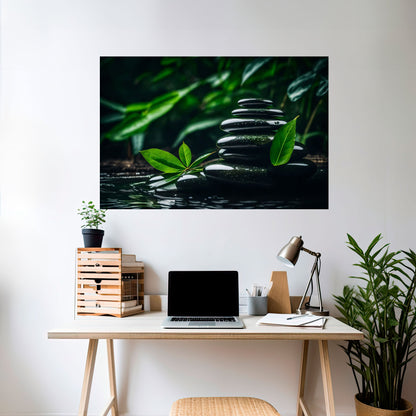 HARMONY STONES Poster orizzontale staccabile e attaccabile