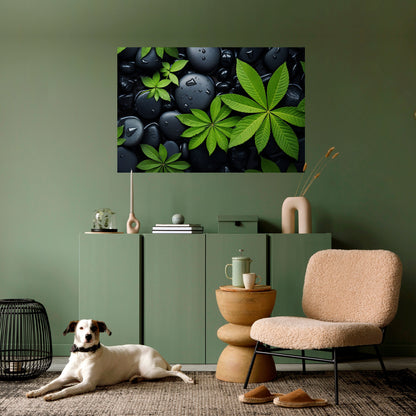 Poster orizzontale staccabile e attaccabile "NATURE'S EMBRACE"