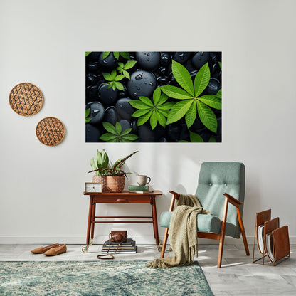 Poster orizzontale staccabile e attaccabile "NATURE'S EMBRACE"