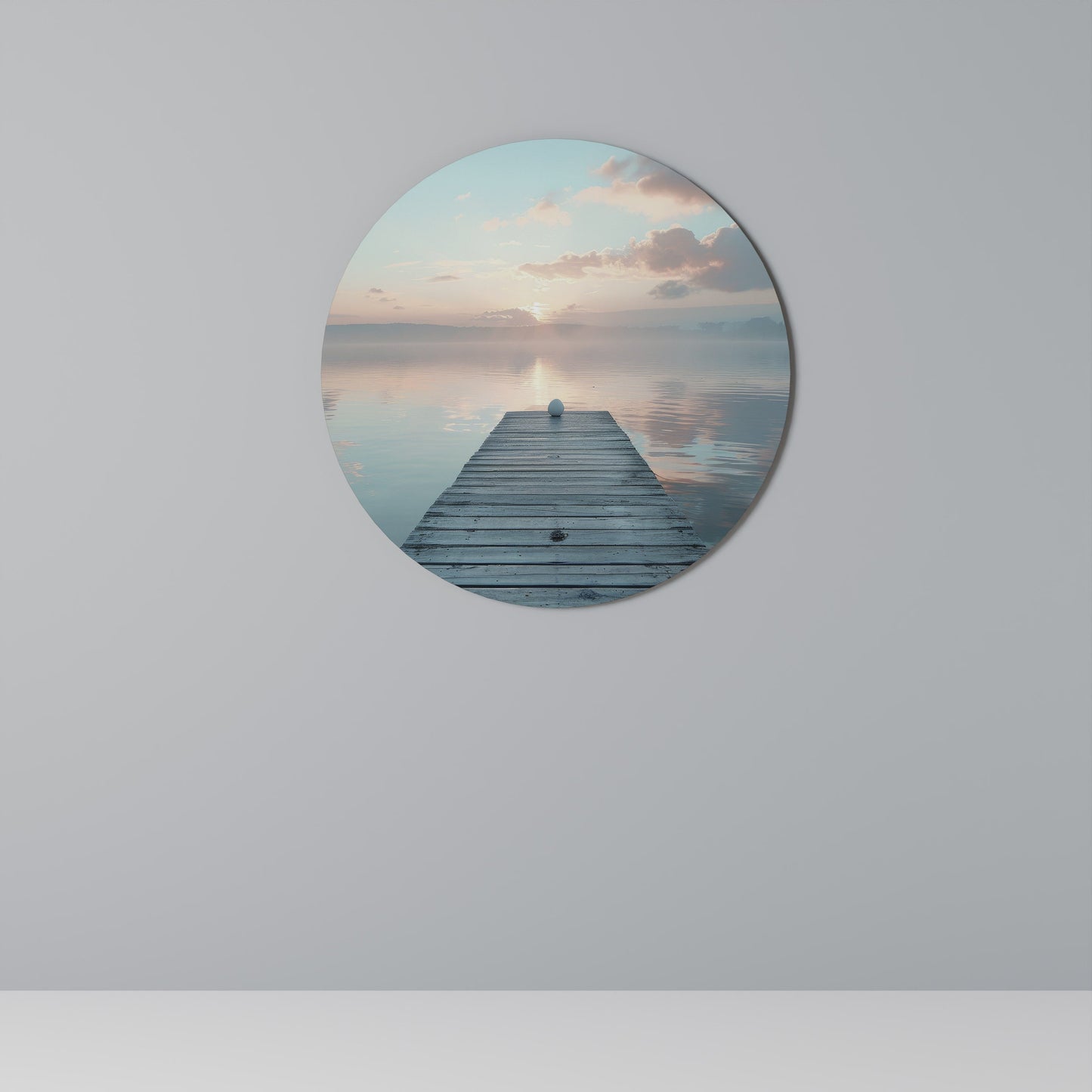 GENTLE MORNING MYSTIQUE Round Wall Art