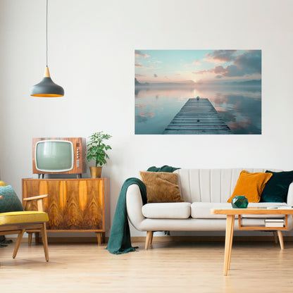 Poster orizzontale staccabile e attaccabile GENTLE MORNING MYSTIQUE
