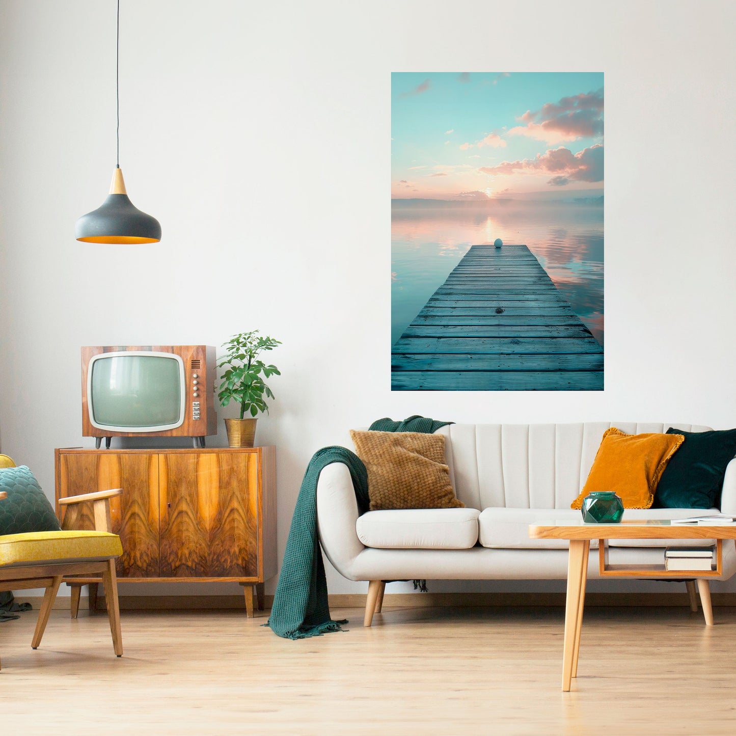 Poster verticale staccabile e attaccabile GENTLE MORNING MYSTIQUE