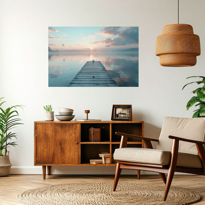 Poster orizzontale staccabile e attaccabile GENTLE MORNING MYSTIQUE