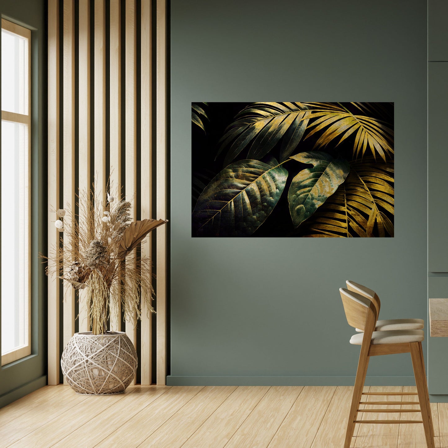 Poster orizzontale staccabile e incollabile ENIGMATIC FOLIAGE TWILIGHT