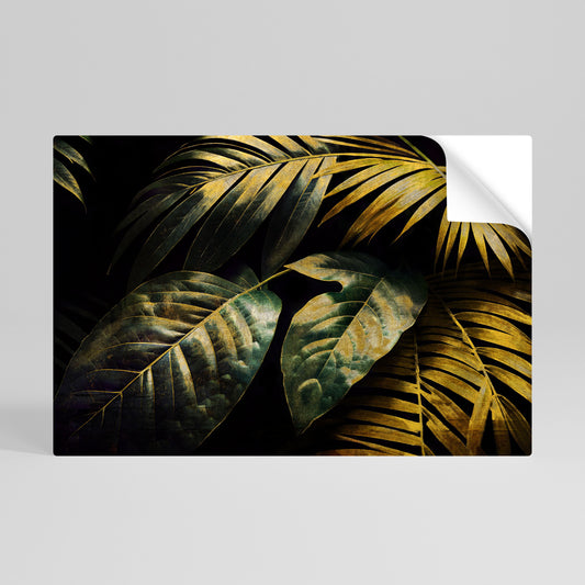 Poster orizzontale staccabile e incollabile ENIGMATIC FOLIAGE TWILIGHT