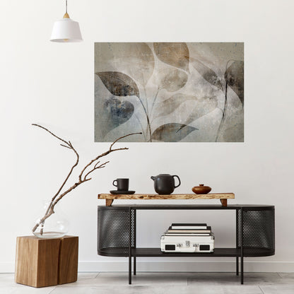 Poster orizzontale staccabile e attaccabile SERENE BOTANICAL HARMONY