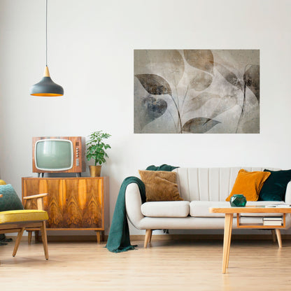 Poster orizzontale staccabile e attaccabile SERENE BOTANICAL HARMONY