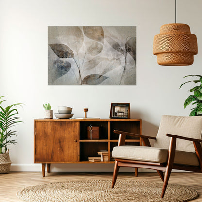Poster orizzontale staccabile e attaccabile SERENE BOTANICAL HARMONY