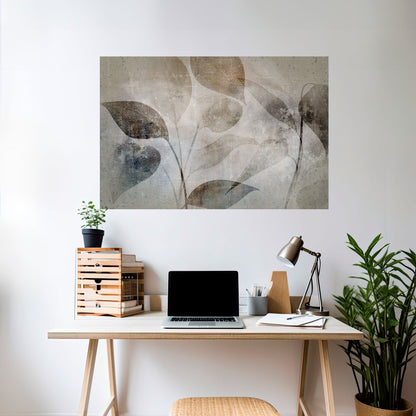 Poster orizzontale staccabile e attaccabile SERENE BOTANICAL HARMONY