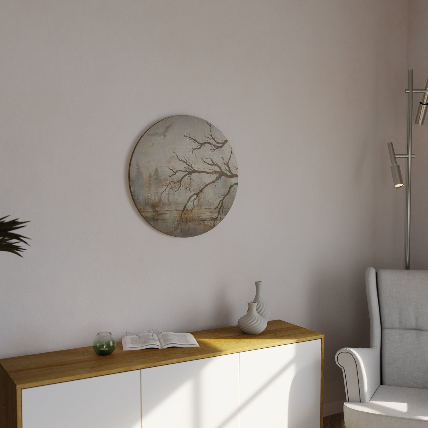 FLIGHT OF FANTASY Round Wall Art