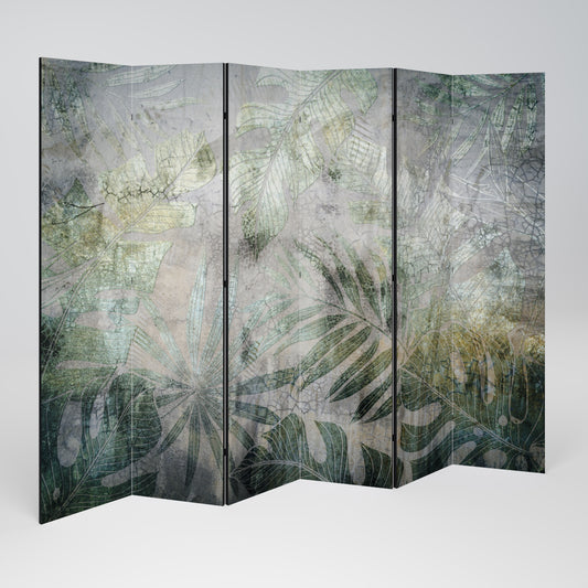 ARMONIA NEL VERDE Divisorio decorativo per ambienti a 6 pannelli