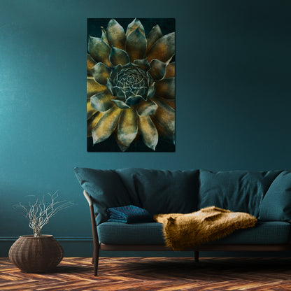 MYSTICAL SUCCULENT WHIRL Stampa su tela verticale