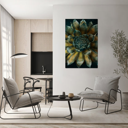MYSTICAL SUCCULENT WHIRL Stampa su tela verticale