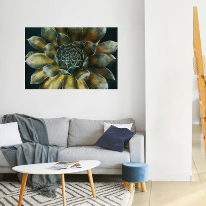 Poster orizzontale staccabile e attaccabile "MISTICO VIRTUALE DI SUCCULENTE"