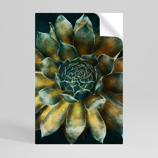 Poster verticale staccabile e attaccabile "MISTICO VIRTUALE DI SUCCULENTE"