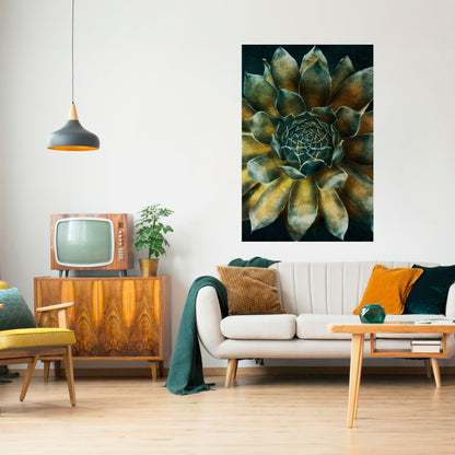 Poster verticale staccabile e attaccabile "MISTICO VIRTUALE DI SUCCULENTE"