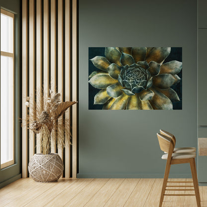 Poster orizzontale staccabile e attaccabile "MISTICO VIRTUALE DI SUCCULENTE"