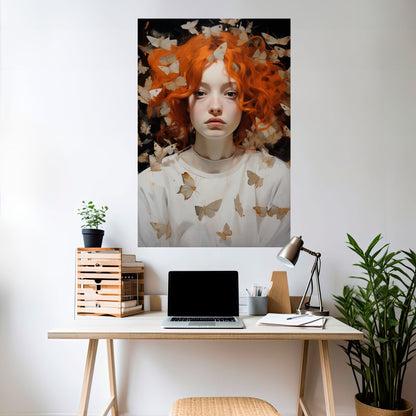 BUTTERFLY DREAMS Poster verticale staccabile e attaccabile