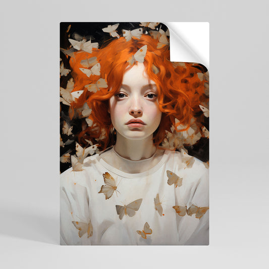 BUTTERFLY DREAMS Poster verticale staccabile e attaccabile