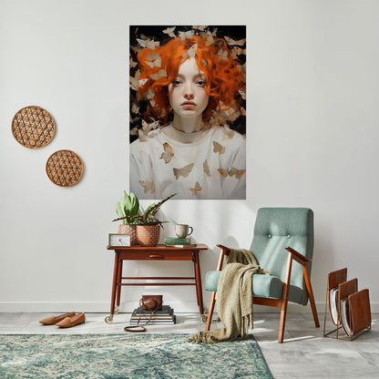 BUTTERFLY DREAMS Poster verticale staccabile e attaccabile