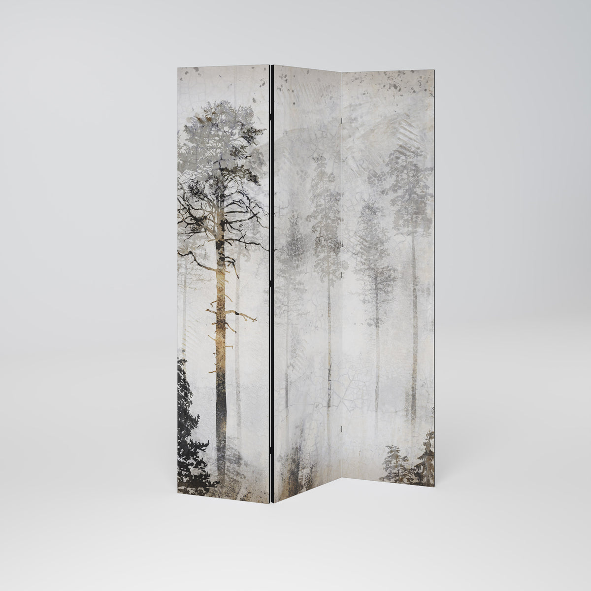FADE IN THE TREES Paravento Decorativo a 3 Pannelli