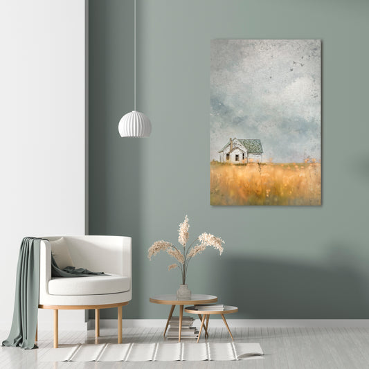 FIELDS OF FADING LIGHT Vertical Canvas Print