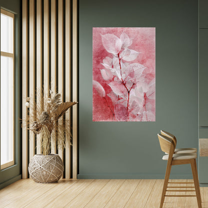 Poster verticale staccabile e attaccabile ETHERAL PETAL GLOW